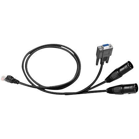 Axel Technology Adaptateur RJ45 vers XLR mâle 3b et Sub-D9 3m