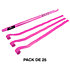 Stadium Streamers Rose 20 m x 2,5 cm (Pack de 25) MAGIC FX