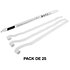 Stadium Streamers Blanc 20 m x 2,5 cm (Pack de 25) MAGIC FX