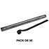 Streamers papier Noir 5 m x 0,85 cm (Pack de 50) MAGIC FX