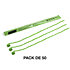 Streamers papier Vert clair 5 m x 0,85 cm (Pack de 50) MAGIC FX