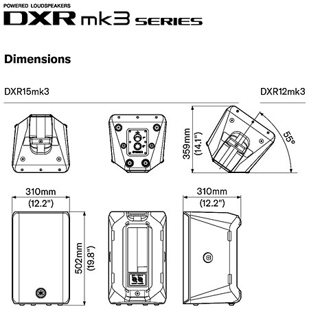 Yamaha Pack DXR10 MK3 (la paire) + Pieds + Housses