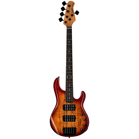 StingRay RAY35HH Blood Orange Burst Sterling by Music Man