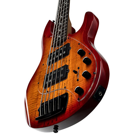 StingRay RAY35HH Blood Orange Burst Sterling by Music Man