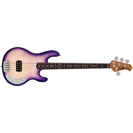 Ray34 Flamed Maple Purple Sunset Sterling by Music Man