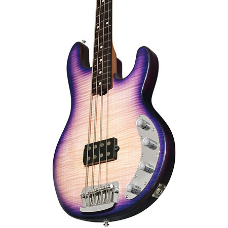 Ray34 Flamed Maple Purple Sunset Sterling by Music Man