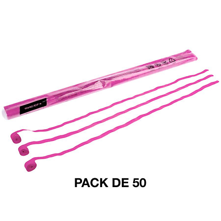 MAGIC FX Streamers papier Rose 5 m x 0,85 cm (Pack de 50)