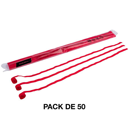 MAGIC FX Streamers papier Rouge 5 m x 0,85 cm (Pack de 50)