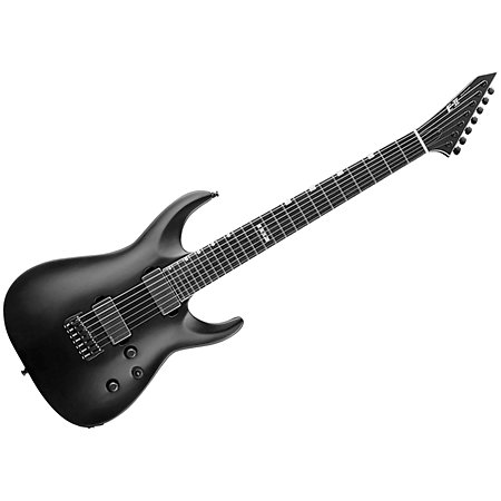 ESP E-II Horizon NT-7B Hipshot Black Satin + Housse