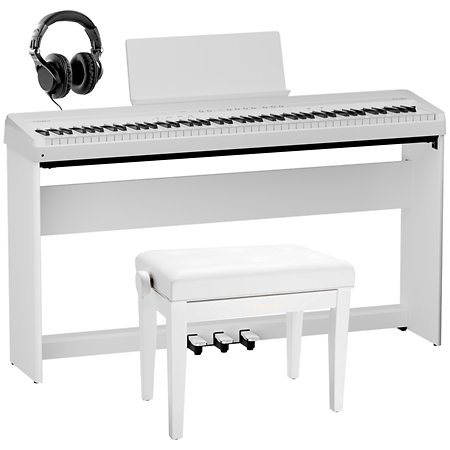 Roland Pack FP-40 Blanc + Support + Pédale + Banquette + Casque