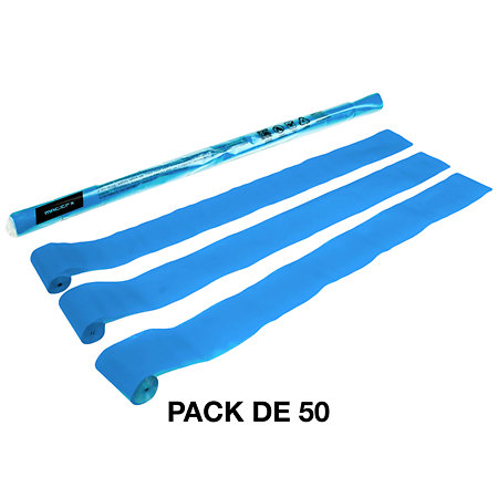 MAGIC FX Streamers papier Bleu clair 10 m x 5 cm (Pack de 50)