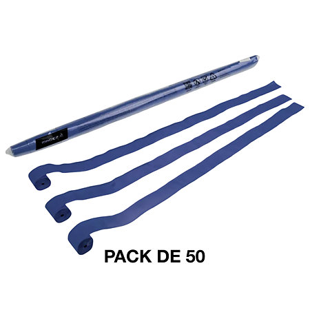 MAGIC FX Streamers papier Bleu foncé 10 m x 2,5 cm (Pack de 50)