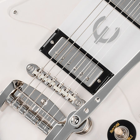 Crestwood Custom Tremotone Polaris White Epiphone