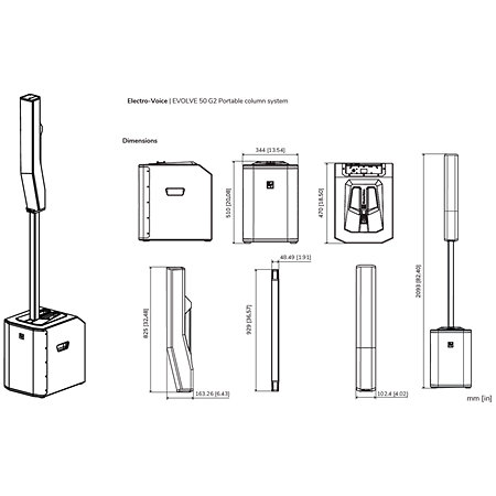 Pack EVOLVE 50 G2 + Cover Electro-Voice