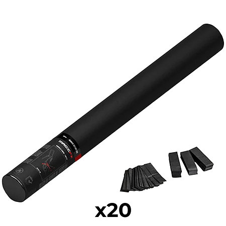 MAGIC FX Handheld Cannon Confetti Noir 50 cm (Pack de 20)