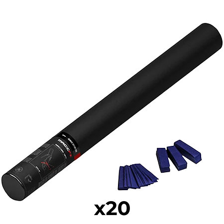 MAGIC FX Handheld Cannon Confetti Bleu foncé 50 cm (Pack de 20)