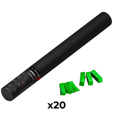 MAGIC FX Handheld Cannon Confetti Vert clair 50 cm (Pack de 20)