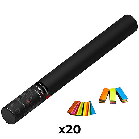 MAGIC FX Handheld Cannon Confetti Multicolore 50 cm (Pack de 20)