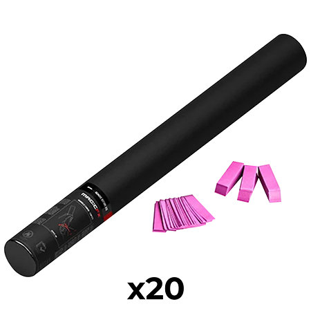 MAGIC FX Handheld Cannon Confetti Rose 50 cm (Pack de 20)