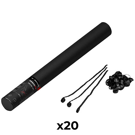 MAGIC FX Handheld Cannon Streamers Noir 50 cm (Pack de 20)