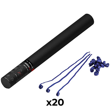 MAGIC FX Handheld Cannon Streamers Bleu foncé 50 cm (Pack de 20)