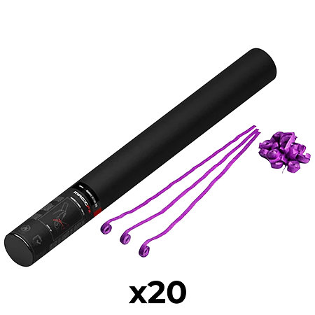 MAGIC FX Handheld Cannon Streamers Violet 50 cm (Pack de 20)