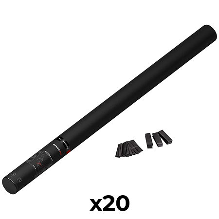 MAGIC FX Handheld Cannon Confetti Noir 80 cm (Pack de 20)