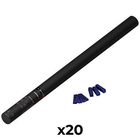 MAGIC FX Handheld Cannon Confetti Bleu foncé 80 cm (Pack de 20)
