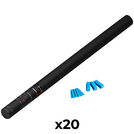 MAGIC FX Handheld Cannon Confetti Bleu clair 80 cm (Pack de 20)