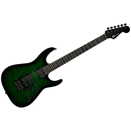Charvel Pro-Mod Plus Dinky DK24 HH FR QM EB Cloaked Emerald Green