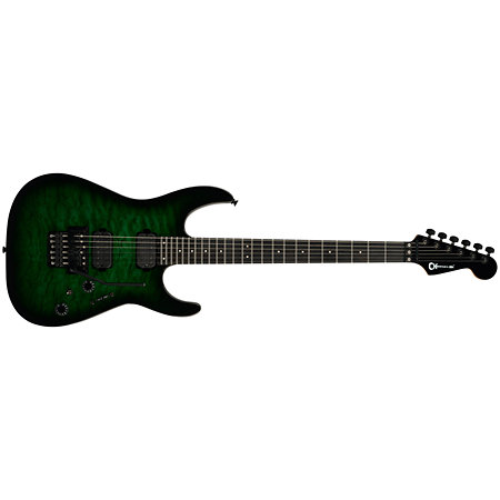 Charvel Pro-Mod Plus Dinky DK24 HH FR QM EB Cloaked Emerald Green