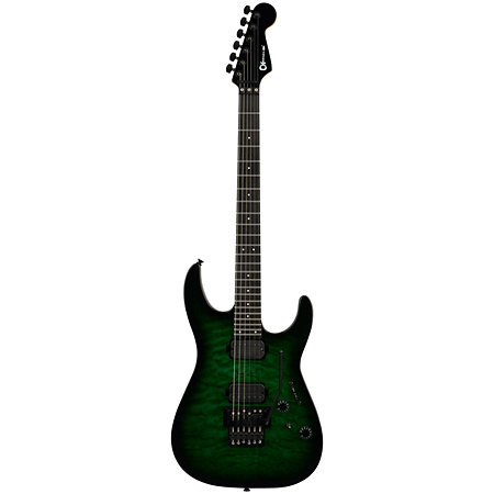 Pro-Mod Plus Dinky DK24 HH FR QM EB Cloaked Emerald Green Charvel