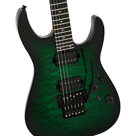 Pro-Mod Plus Dinky DK24 HH FR QM EB Cloaked Emerald Green Charvel