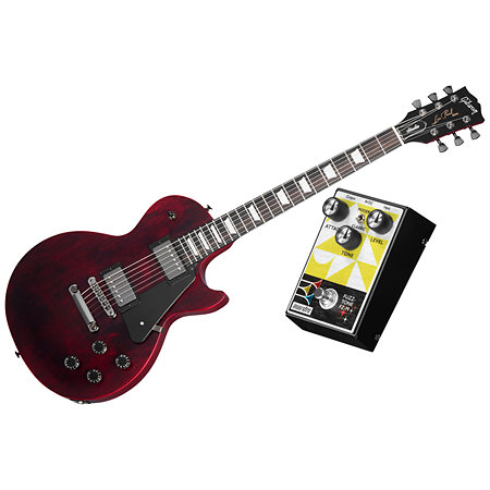Pack Les Paul Modern Studio Wine Red Satin + Maestro Fuzz Tone FZ-M Gibson