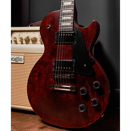 Pack Les Paul Modern Studio Wine Red Satin + Maestro Fuzz Tone FZ-M Gibson