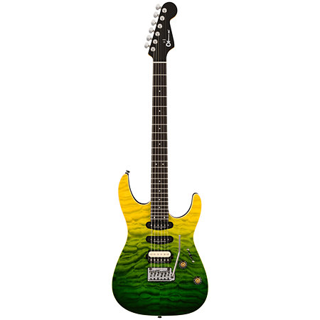 Pro-Mod Plus Dinky DK24 HSS EB QM Zombie Fade Charvel