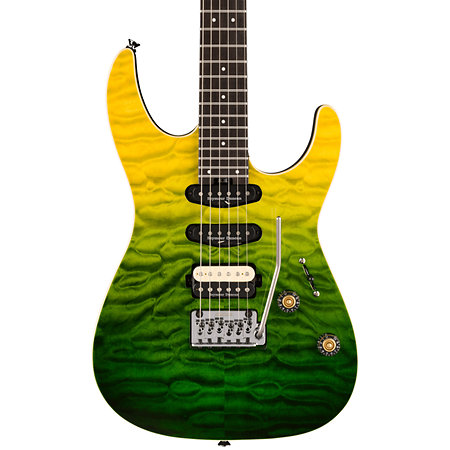 Pro-Mod Plus Dinky DK24 HSS EB QM Zombie Fade Charvel