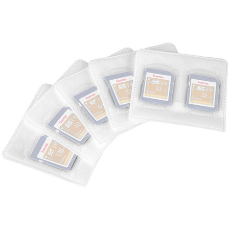 Pochettes Adhésives Cartes SD Pack de 5 Hama