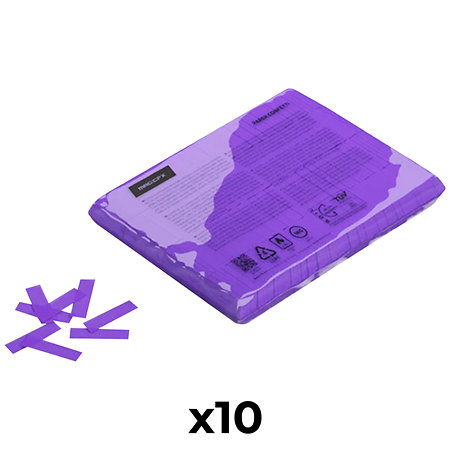 MAGIC FX Slowfall confetti rectangles Violet 55 x 17 mm (Pack de 10)