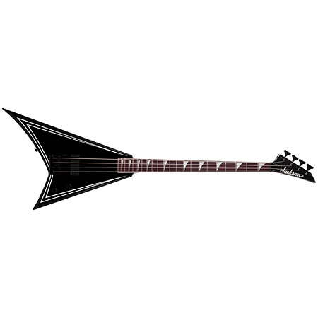 Jackson X Series RRB IV Rhoads Bass Black with White Pinstripes