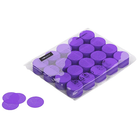 MAGIC FX Slowfall confetti rond papier bio Violet 55 mm (Pack de 10)