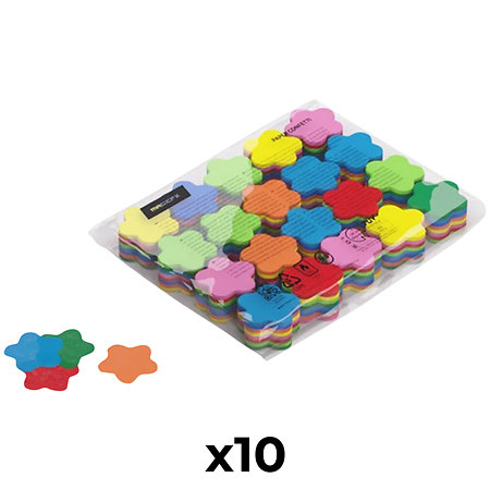 MAGIC FX Slowfall confetti Fleur papier bio Multicolore 55 mm (Pack de 10)
