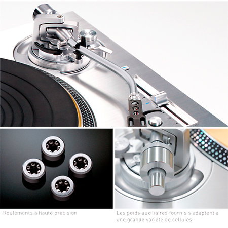 Pack SL 1200 MK7 EG Silver + Flight trolley Technics