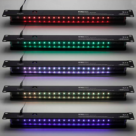 87451 Pro C LED Rack Light Multicolore Adam Hall