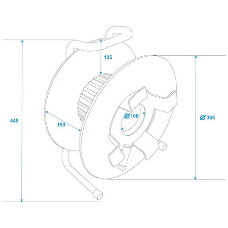 Enrouleur de câble IT380.RM A 385/C 142 Schill