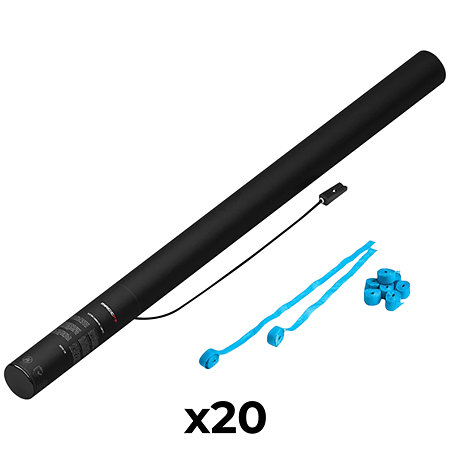 MAGIC FX Electric Cannon Stream Bleu clair 80 cm (Pack de 20)