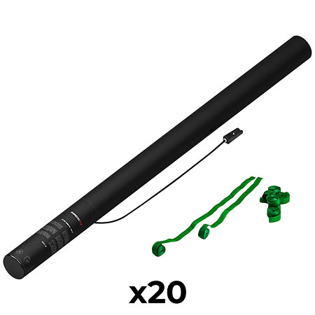 MAGIC FX Electric Cannon Stream Vert foncé 80 cm (Pack de 20)