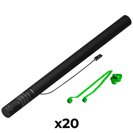 MAGIC FX Electric Cannon Stream Vert clair 80 cm (Pack de 20)