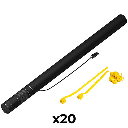 MAGIC FX Electric Cannon Stream Jaune 80 cm (Pack de 20)