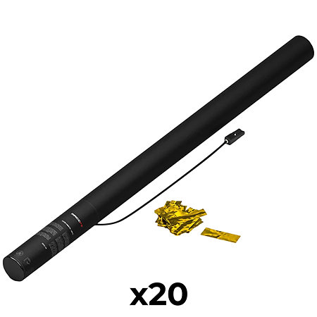 MAGIC FX Electric Cannon Confetti Gold Metallic 80 cm (Pack de 20)